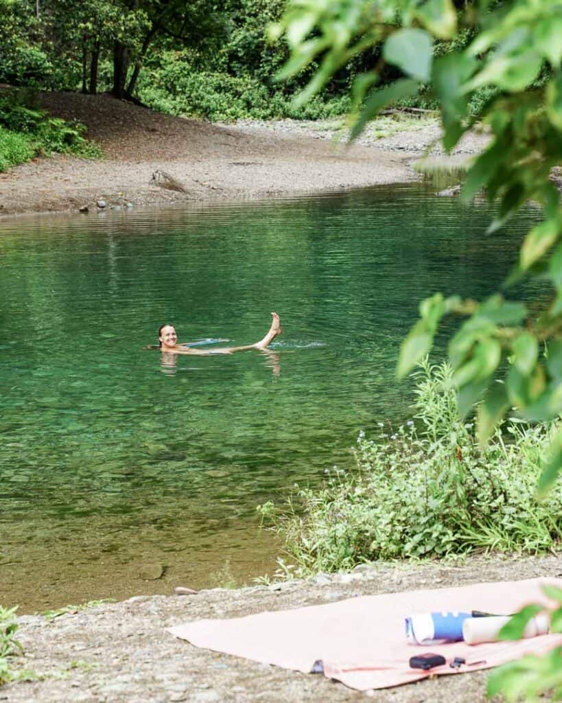 Booloumba Creek swimming