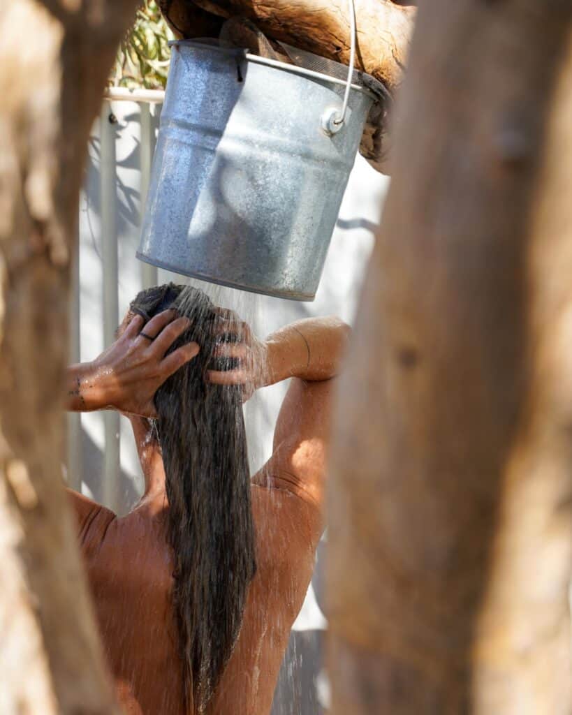 Bullarra Station Bucket Shower